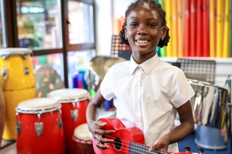 Boy and guitar
