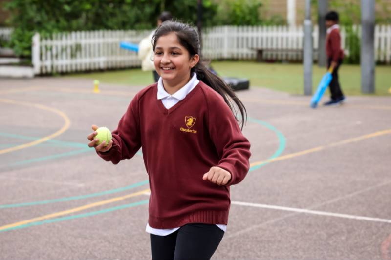 Girl with ball